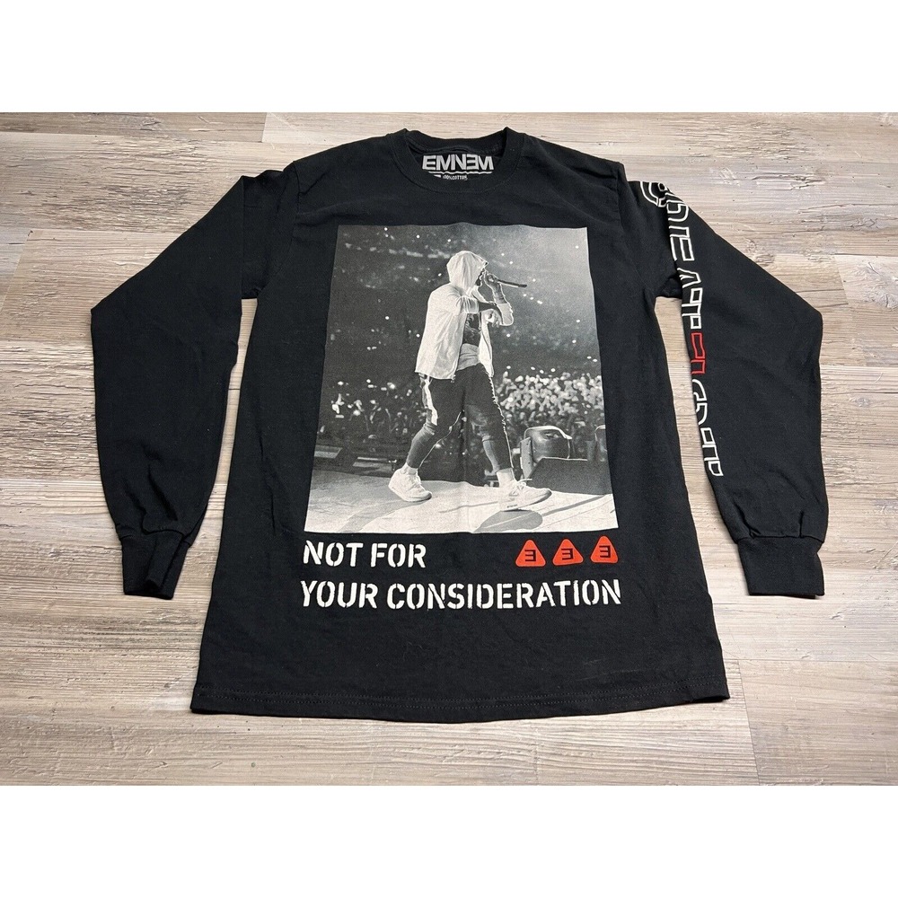 Eminem T-shirt Greatest Not For Your Consideration Concert Rap Tee Black Size S